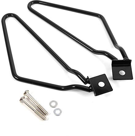 Soportes de Montaje de Barra de Aletas de Motocicleta Izquierda y Derecha Soporte (Negro)