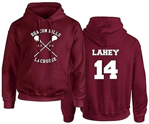 iBaste_top Beacon Hills Lacrosse Hoodie Teen Wolf McCall Stilinski Lahey Sweatshirt Unisex S Rot 14