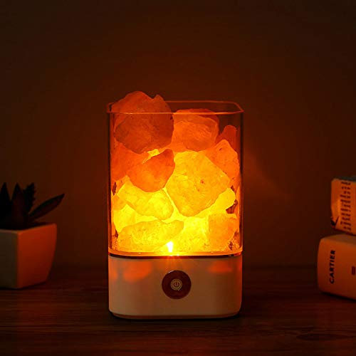 Pang Hu Luce Naturale del Sale dell'Himalaya/Luce USB di Cristallo/purificatore dell'Aria/creatore di Umore Caldo Lampada da Tavolo/Lampada della Lava della Camera da Letto dell'interno