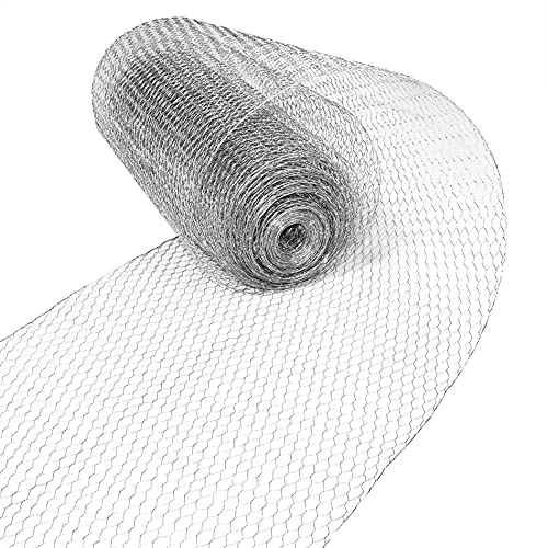 ESTEXO Clôture en treillis hexagonal pour clôture de jardin en fil métallique 6 pièces 1,20 x 10 m