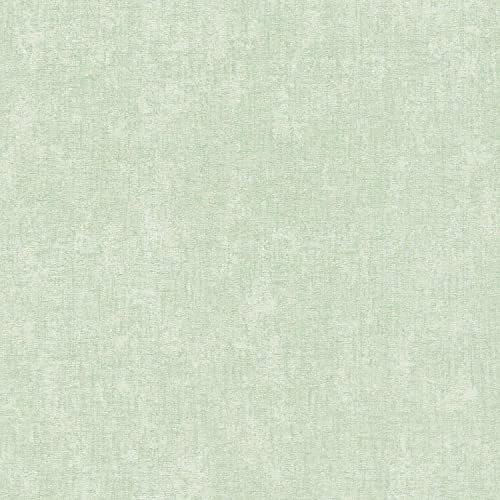 A.S. Création Tapete Hygge Skandinavische Vliestapete Uni Grün Tapete Einfarbig Mint 386152 10,05x0,53m Made in Germany, Mintgrün
