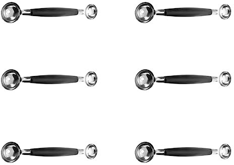 Speesy 6 x Double Attaque 30 mm Headed Fruits Glace Boule Cuillère Melon Baller Parisienne Scoop