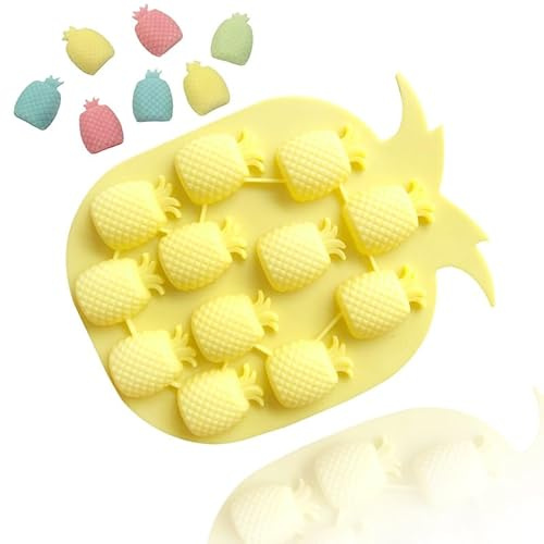 TTOA - Moule à Chocolat en Silicone en Forme d'Ananas | Glaçons | Moule à Dessert | Décoration de Gâteau | Moule à Bonbons Ananas