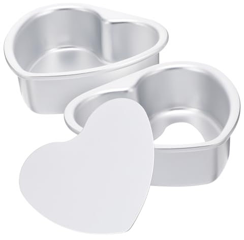 FELTECHELECTR 2sets Robust Aluminium Legierung Kuchen Formen Nicht-Stick Backen Pfannen Vielseitig 2 Stücke * 2