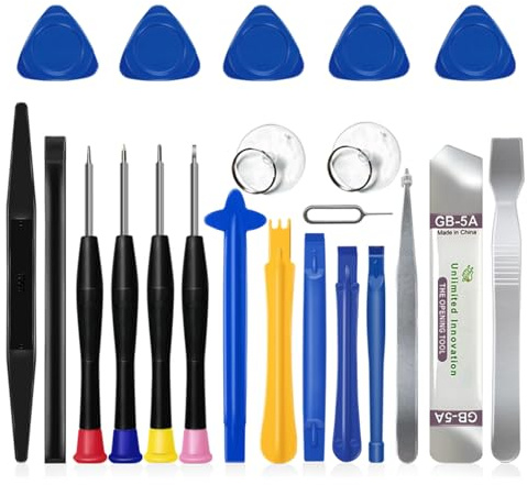 DTD Jeu d'outils de réparation de téléphone portable 22 en 1 adapté pour Smartphones, Tablettes, Montre, Lunettes