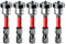 Saipor 5pcs Drywall Screw Setter, Magnetic Positioning Screwdriver Bits PH2 Bits, 1/4 Hex Shank Drywall Screw Bit, Plasterboard Screws Locating Batch Head Drilling Tools, 50mm