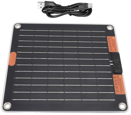 Solar Charger Power Bank, Fast Charging 30W Battery Pack, Double USB Output Portable Backup, Solar Panel System, Ideal for Camping Hiking Travel Emergencies Use, 1.06x0.98x0.12in