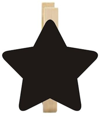 Lot de 50 petits tableaux noirs avec clip en bois - Petits tableaux à message avec étiquettes pour mémos, notes, étiquettes alimentaires, marqueurs de table