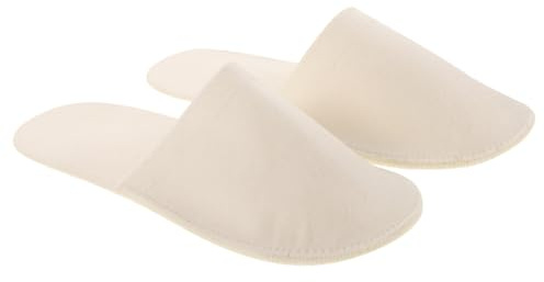 FRCOLOR Halkfria Filtofflor för Spa och Hotell Unisex Resetofflor med Mjuk Sula Bekväma och Hållbara Utomhus Tofflor för Gäster och Vardagsanvändning