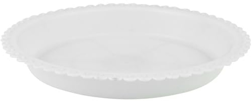 SEWACC Vassoi Rotondi Diametro 12,5 Cm in Plastica Bianca per Vasi di Piante Sottovasi Antigoccia Set 20 Pezzi Protezione Superfici e Mantenimento umidità per Balcone e Giardino
