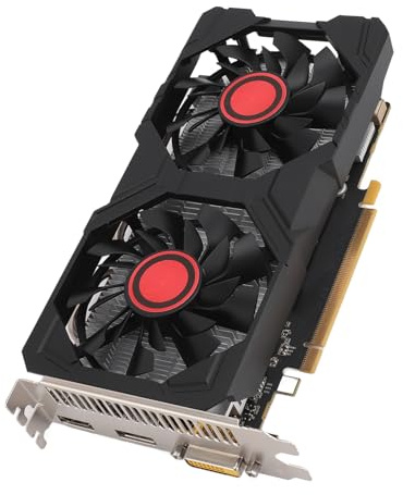 VBESTLIFE Scheda Grafica 1060 da 3 GB, GPU GDDR5 192 Bit, Scheda Grafica da Gioco PCIe 2.0 16X con Doppia Ventola di Raffreddamento Silenziosa, per Computer Desktop