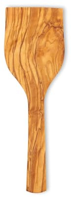 Justa la Fusta | Pala Extra Ancha De Madera De Olivo | 27,5x8,5 cm | Hecha Artesanalmente en España | Utensilios De Cocina | Espatula Cocina Para Servir | Espátulas De Cocina Para Todo Tipo Sartenes