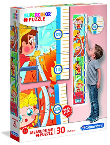 Clementoni - 20330 - Measure Me Puzzle - Feuerwehrleiter - 30 Teile