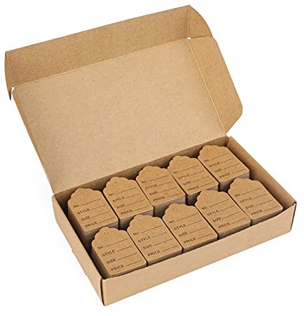 G2PLUS 1000stk Kleinen Preisetiketten Mini Preisschilder 3.2X5CM Hängeetiketten Markierung Etiketten Schmucketiketten