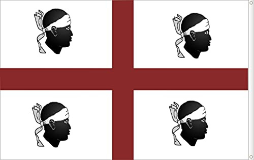 BANDERA DE CERDEÑA ITALIA. CALIDAD RASO PREMIUM. TAMAÑO GRANDE 150X90