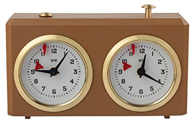 Master of Chess BHB SPECIAL Tournament Chess Timer - Brown Plastic Digital Chess Clock
