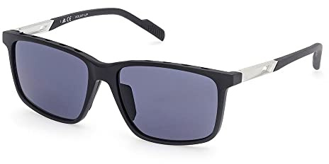 adidas SPORT SP0050 Brille, Mattschwarz, 57/16/145 für Herren, Mattes Schwarz, 57/16/145