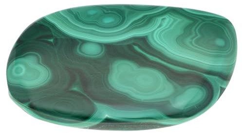 Pierre à disque malachite | Pierre de poche agréable au toucher | Pierre précieuse de qualité supérieure Source de vie Plus