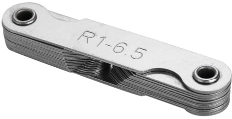 Kehllehre, Radiuslehre, R0,3 Bis 1,5 R1 6,5 R7 14,5 R15 25 R25 50 R52 100 Mm Edelstahl-Radiuskehllehre (R1-6,5MM)