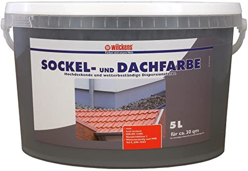 Wilckens Sockel- und Dachfarbe matt, 5 l, RAL 7023 Betongrau