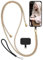 moex Unleash for Doro 8100 / Doro 8100 Plus - Mobile Phone Chain with Carabiner, Neck Strap Quick Removable - Smartphone Necklace with Pad for Cases, Chain for Hanging in Beige