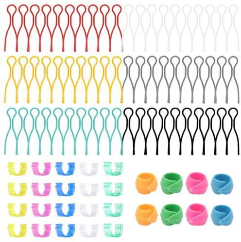 UTMACH 88 Piezas Abrazaderas para Bobinas de Hilo Clips para Bobina de Plástico Soporte para Bobinas de Hilo Clips de Bobinas Colorido para Carretes de Hilo de Costura y Bordado