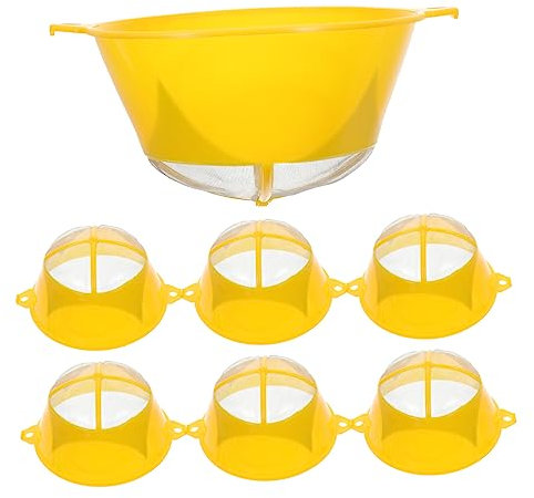 OSALADI 10pcs Reusable Paint Filter Strainer Plastic Mesh Sieve for Water Based Paints Fine Mesh Strainer