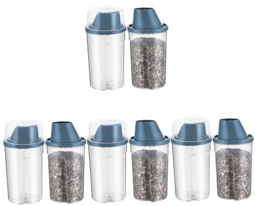 HANABASS 8piezas Contenedor De Alimentos Para Hermético De Recipientes De Almacenamiento De Pienso Seco Para Gato y Diseño y Mantiene La