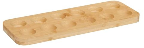 Huevera 12 huecos bambu 30x11 cm colección KINVARA