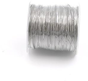 OZXJW 100 Meter Drahtseil PVC transparent beschichtetes Kabel 304 Edelstahlseil Wäscheleine Durchmesser 0,8 mm 1 mm 1,5 mm 2 mm 3 mm(50M,Diameter 1mm)