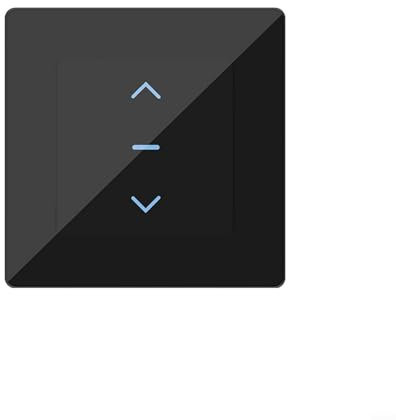 WiFi Doodle Smart Rollladenschalter, Vorhang, Jalousieschalter, Timer, 50 x 50 x 30 mm, Smart Home Steuerung, AC110-240V (50/60Hz) (schwarz)