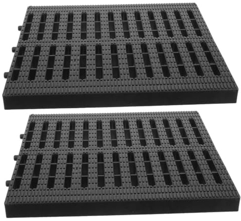 ORFOFE 2pcs Professional Drainage Grate Sturdy Plastic Trench Cover Drain Mesh Cover for Outdoor Use Garden Drainage Grates