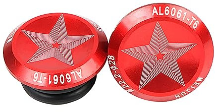 BESPORTBLE Robuste Endkappen Für Fahrradlenker Rot Bearbeitetes 6061-aluminium 28 Mm Außendurchmesser X 16 Mm Innendurchmesser Passend Für = 17 Mm Lenker