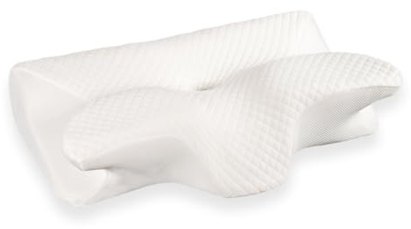 MEIION Damen und Herren Orthopädisches Nacken-Therapiekissen aus Memory-Schaum – Linderung von Nacken- & Schulterschmerzen – Für Rücken-, Seiten- & Bauchschläfer geeignet