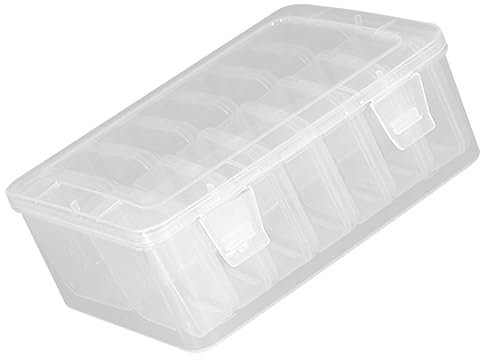 DOITOOL Schmuckbehälter Transparent Multi-grid Aus Kunststoff Für Perlen Ohrringe Ringe Aufbewahrungsbox Kleinigkeiten Organizer Schmuckstücke Lagerung