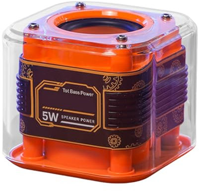 Altoparlante trasparente – Subwoofer altoparlante portatile – Lettori intelligenti per camera da , escursionismo, bici, doccia, spiaggia, ufficio, auto, garage, falò, feste, cortile