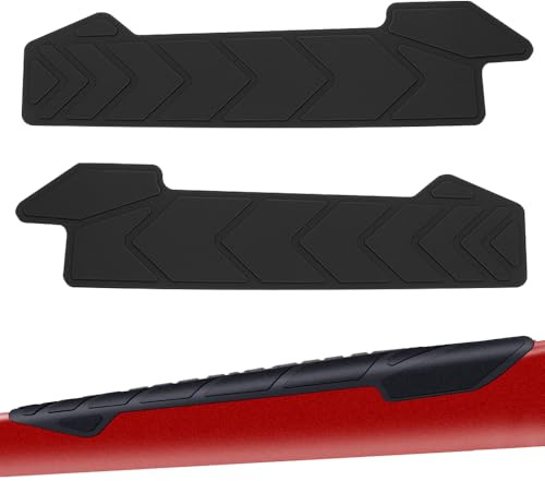 Byfoyif 2 Pcs Protection de Chaîne Vélo en Silicone, Protège Cadre Chaîne VTT Anti-Rayures, Protecteur de Chaînes de Vélos, Protection de Chaînes VTT Auto-Adhésif, pour Prévenir Les Dommages, Noir