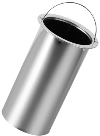 HIAKDOFT Soporte Metálico para Brochetas de Acero Inoxidable de 25 CM Cubo para Brochetas de Barbacoa para Exterior Recipiente Multifuncional para Guardar Palillos y Utensilios de