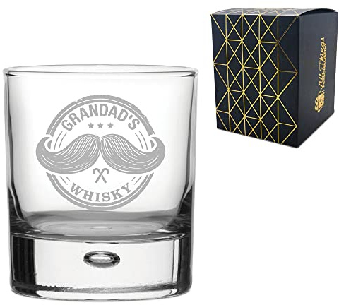 Novelty Whisky Glass - Grandads Whisky - Engraved