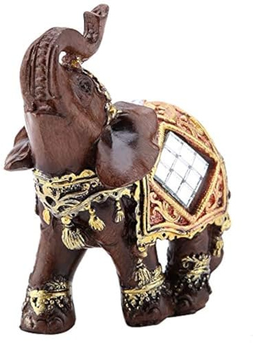 Hilitand Lucky Riqueza Estatua de Elefante Escultura Feng Shui Grano de Madera 3 Estatuilla Decoración de Escritorio En Casa Regalo(S)