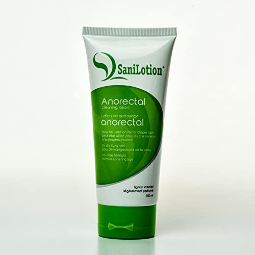 SANILOTION Hygienic Cleansing Lotion 100ml Tube - Cleans, Moisturizes, and Hydrates Anorectal Area After Bowel Movement – Good for Daily Use and Perfect for Travel