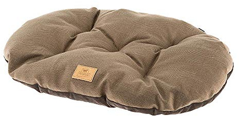 Ferplast Hundebett Hundekissen Katzenkissen Hundesofa für kleine Hunde, Katzenbett, 78 x 50 x 15 cm Waschbar Braun