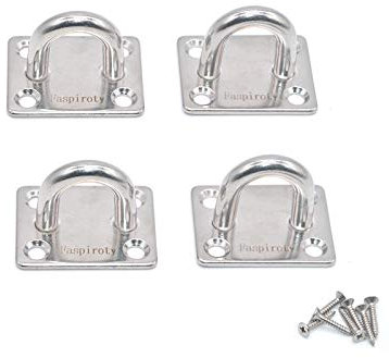 Support de Montage Mural au Plafond M5 avec Crochet en Acier Inoxydable pour Sangle de Suspension, Yoga, balançoire, hamac, équipement de Boxe