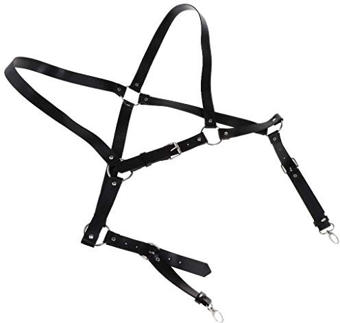 Tubayia PU Leder Herren Brustgurt Brustgeschirr Männer Brust Harness Cosplay Kostüme Clubwear