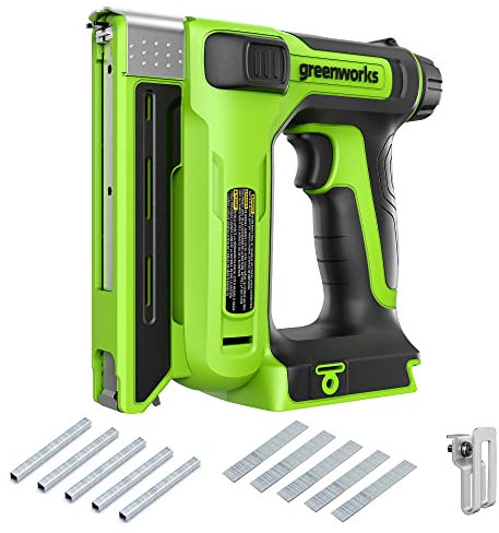 Greenworks Tools 24V Akku-Tacker GD24CS10 , 01-000003400107, Black,green,grey