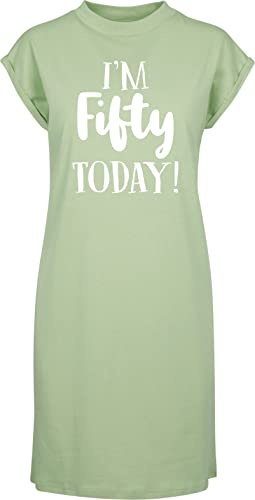 Hippowarehouse I'm Fifty Today - 50th Birthday t-Shirt Dress Women's Adults Nightie Nightdress