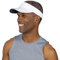 TrailHeads Men’s Sun Visor Hat for Running, Golf and Tennis - Recycled - White