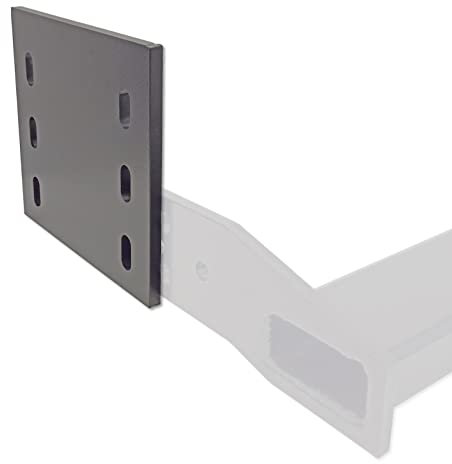 Generic Höhenverstellbare - Seitenplatten für Variable Anhängerkupplung (Set - 2 Stück) / Rasterplatten für AHK (3 Loch - Seitenplatten)