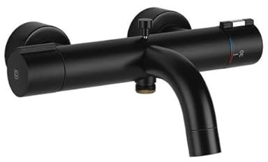 Gessi Emporio Via Tortona thermostat de bain pour montage en surface, inverseur automatique bain/douche, 031, 18711299, 18711299, Colorazione: nero