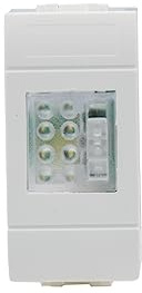 FANTON 82882-36 Lampada LED di emergenza da incasso con funzionamento SE/SA 1 modulo con aggancio KEYSTONE e batteria sostituibile - supporti BTICINO LIVING LIGHT